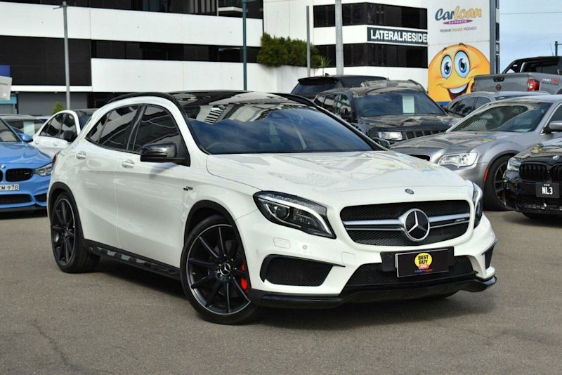 2015 Mercedes-Benz GLA-Class X156 GLA45 AMG Wagon 5dr SPEEDSHIFT DCT 7sp 4MATIC 2.0T Cirrus White62886406823809110