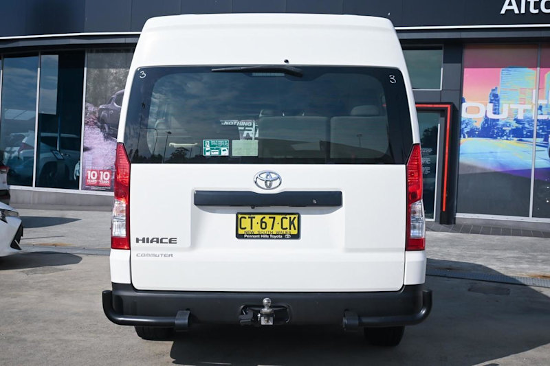 2019 Toyota HiAce GDH322R Commuter High Roof Super LWB White 6 Speed Sports Automatic Bus62935692660355114
