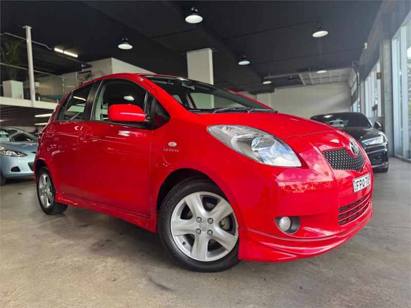 2007 Toyota Yaris NCP91R YRX Red 4 Speed Automatic Hatchback62882766961410115