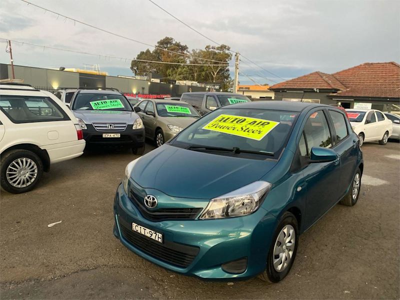 2012 Toyota Yaris NCP130R YR Blue 4 Speed Automatic Hatchback62882772490115110