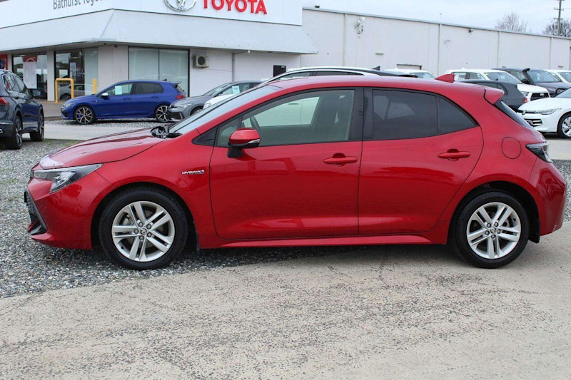 2022 Toyota Corolla ZWE211R SX E-CVT Hybrid Jasper Red 1 Speed Constant Variable Hatchback Hybrid62936657426946113