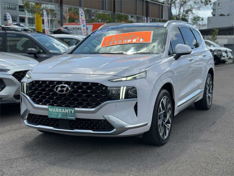 2021 Hyundai Santa Fe TM.V3 MY22 Highlander CRDi (AWD) White 8 Speed Auto Dual Clutch Wagon62882729949827112