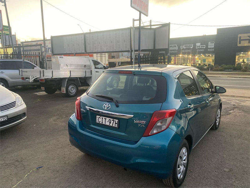 2012 Toyota Yaris NCP130R YR Blue 4 Speed Automatic Hatchback62882772490115113