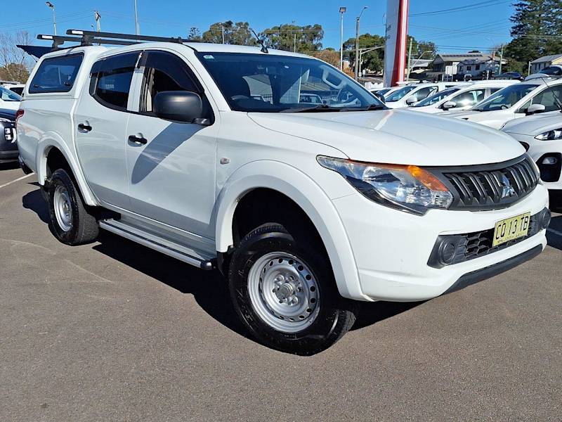 2018 Mitsubishi Triton MQ MY18 GLX Double Cab White 5 Speed Sports Automatic Cab Chassis62932713742595110