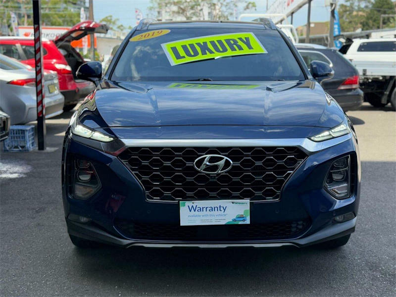 2019 Hyundai Santa Fe TM Highlander CRDi Satin AWD Blue 8 Speed Automatic Wagon62882727607554111