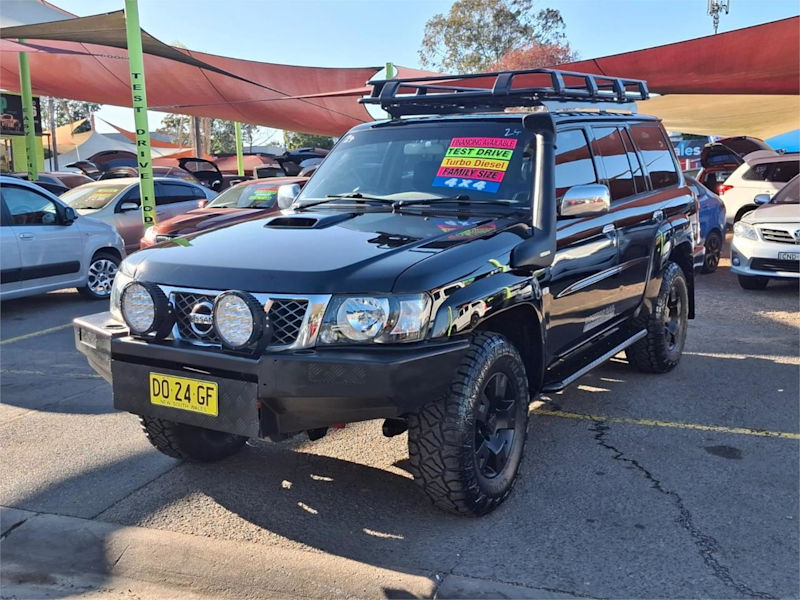 2008 Nissan Patrol GU 6 MY08 ST-L Black 5 Speed Manual Wagon62882768134019112