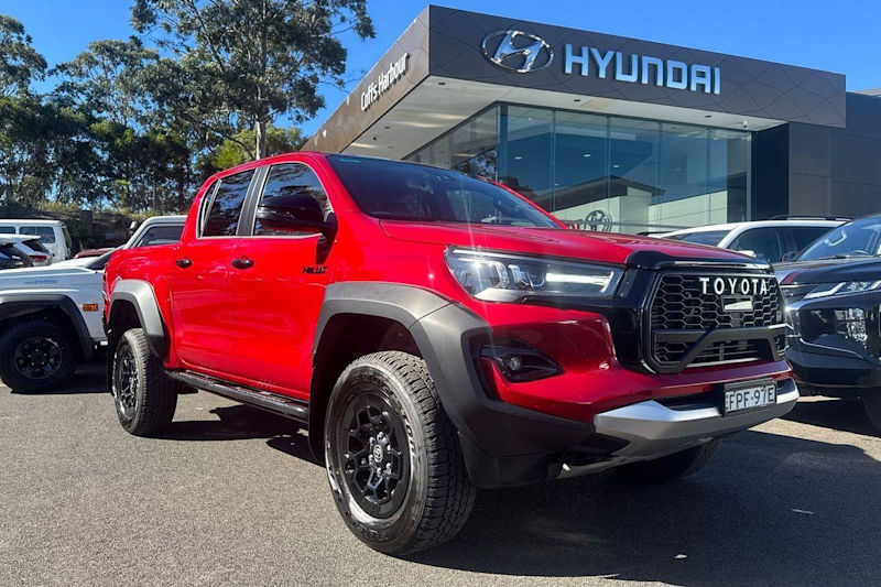 2024 Toyota Hilux GUN126R GR Sport Double Cab Feverish Red & Black Roof 6 Speed Sports Automatic62937625560833110