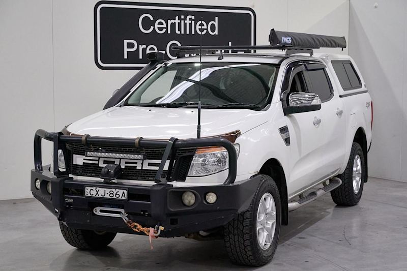 2014 Ford Ranger PX XLT Double Cab White 6 Speed Manual Double Cab62934699923715112