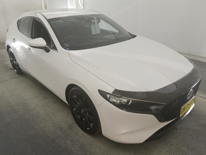 2020 Mazda 3 BP2H7A G20 SKYACTIV-Drive Pure White 6 Speed Sports Automatic Hatchback62934707520386111