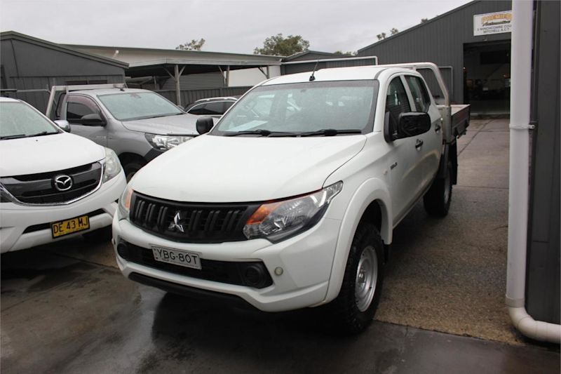 2018 Mitsubishi Triton MQ MY18 GLX (4x4) White 6 Speed Manual Dual Cab Chassis62939537725187112