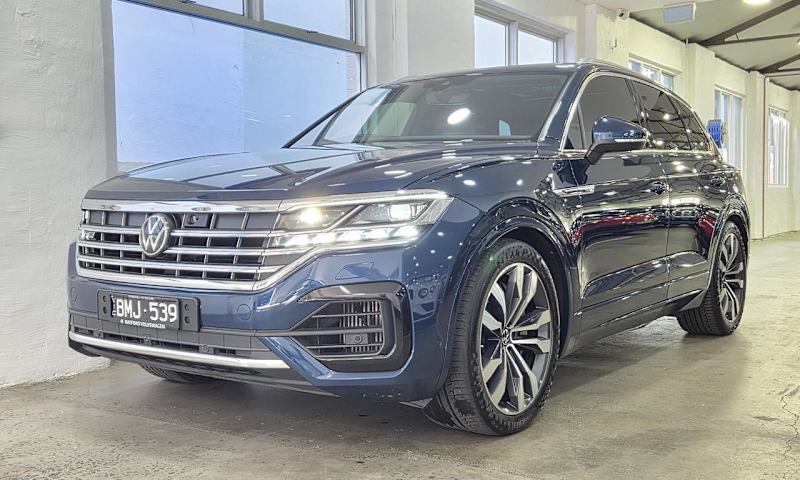 2020 Volkswagen Touareg CR MY21 V8 TDI Tiptronic 4MOTION R-Line Blue 8 Speed Sports Automatic Wagon62882738493825112