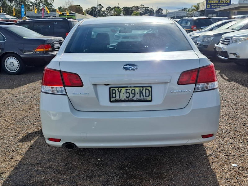 2014 Subaru Liberty B5 MY14 2.5i Lineartronic AWD White Pearl 6 Speed Constant Variable Sedan62882736719617114