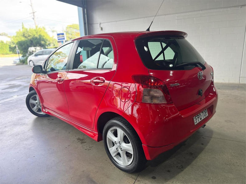 2007 Toyota Yaris NCP91R YRX Red 4 Speed Automatic Hatchback62882766961410112