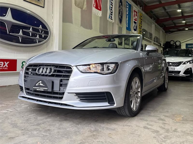 2014 Audi A3 8V 1.4 TFSI Attraction CoD Silver, Chrome 7 Speed Auto Direct Shift Cabriolet62933705155458113