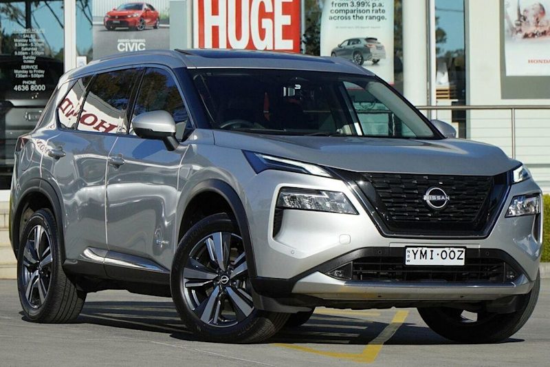 2022 Nissan X-Trail T33 MY23 Ti e-4ORCE e-POWER Silver, Chrome 1 Speed Automatic Wagon Hybrid62934700281603110