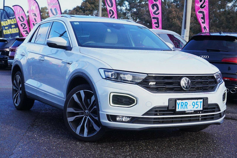 2021 Volkswagen T-ROC A11 MY21 140TSI DSG 4MOTION Sport White Silver 7 Speed62935682932097113
