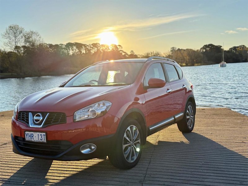 2011 Nissan Dualis J10 Series II TI (4x4) Red 6 Speed CVT Auto Sequential Wagon62938583429762119
