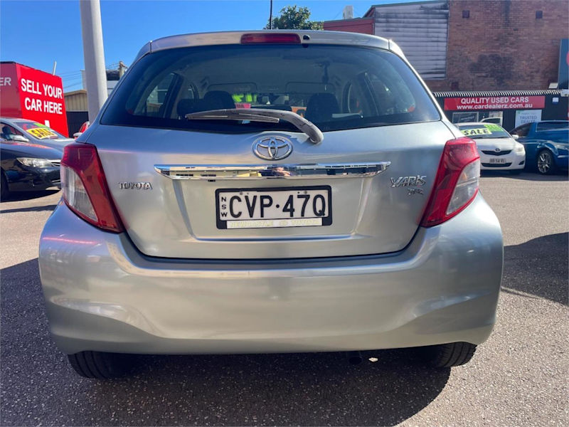 2012 Toyota Yaris NCP130R YR Silver 4 Speed Automatic Hatchback62935687447554114