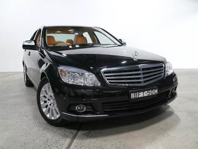 2008 Mercedes-Benz C200 W204 Kompressor Elegance Obsidian Black 5 Speed Automatic Tipshift Sedan62938584191235112