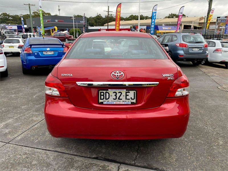 2009 Toyota Yaris NCP93R 08 Upgrade YRS Red 4 Speed Automatic Sedan62882727201155113