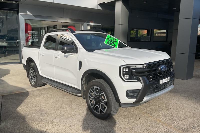 2024 Ford Ranger PY 2024.50MY Wildtrak FullTime 4WD DR White 10 Speed Sports Automatic Dual Cab62882764892163110