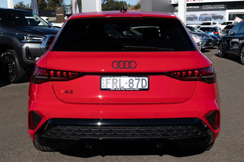 2025 Audi A3 8Y GY MY25 35 TFSI Sportback S Tronic S Line Red 7 Speed Sports Automatic Dual Clutch62933710533123112