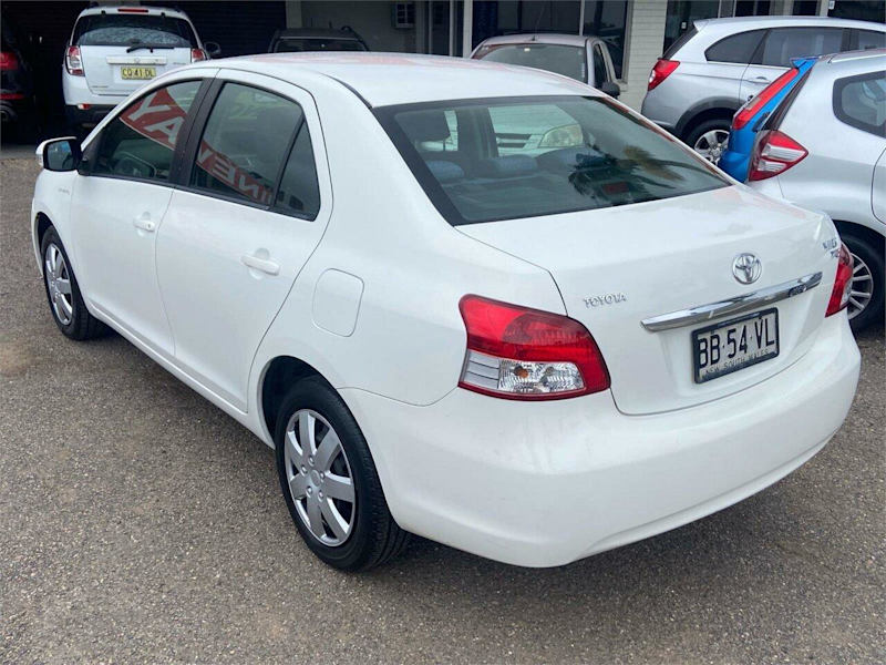 2009 Toyota Yaris NCP93R 08 Upgrade YRS White 4 Speed Automatic Sedan62882734814723114