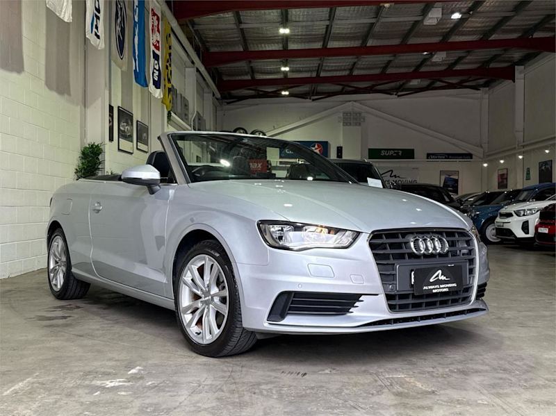 2014 Audi A3 8V 1.4 TFSI Attraction CoD Silver, Chrome 7 Speed Auto Direct Shift Cabriolet62933705155458110