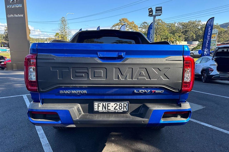 2024 LDV T60 SK8C MY23 Max LWB LUXE Mega Tub Jewel Blue (e) 8 Speed Sports Automatic Utility62934701318145113