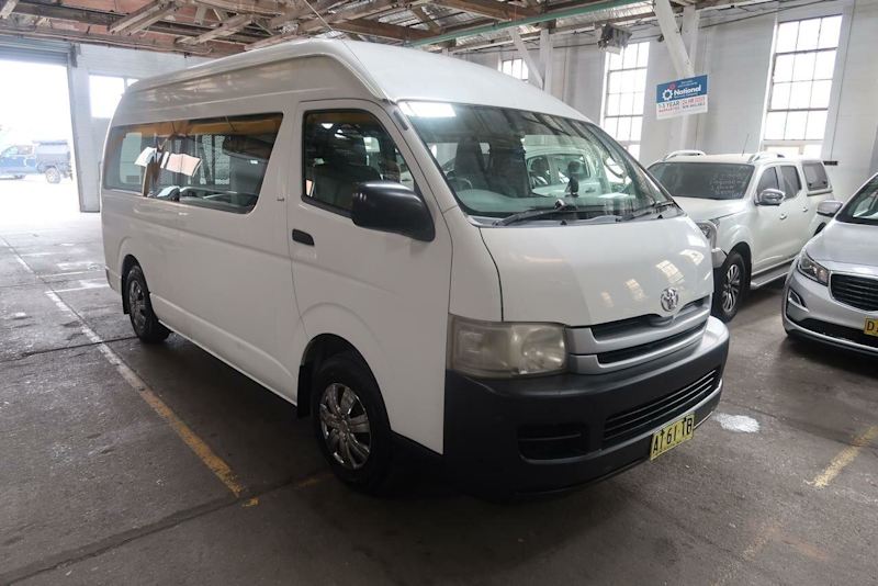 2008 Toyota HiAce TRH223R MY08 Commuter High Roof Super LWB White 4 Speed Automatic Bus62935688064130111