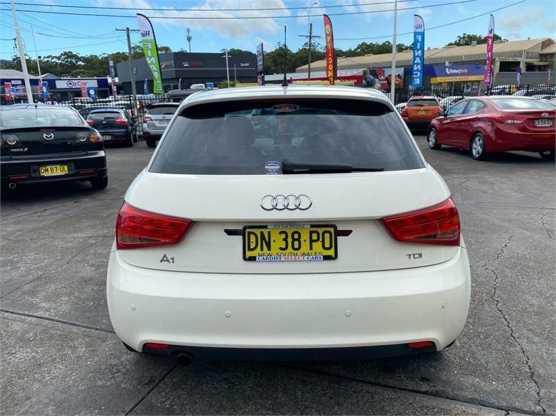 2013 Audi A1 8X MY13 Sportback 1.6 TDI Attraction White 7 Speed Auto Direct Shift Hatchback62933704142339113