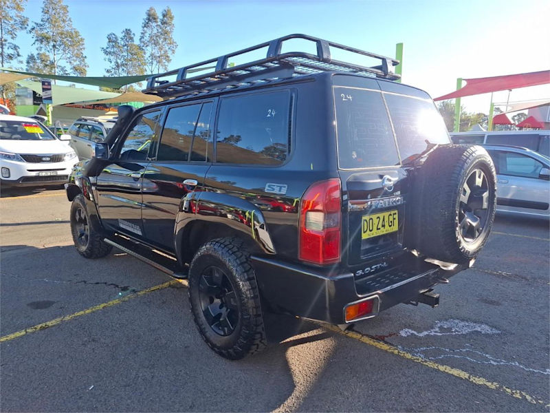 2008 Nissan Patrol GU 6 MY08 ST-L Black 5 Speed Manual Wagon62882768134019114