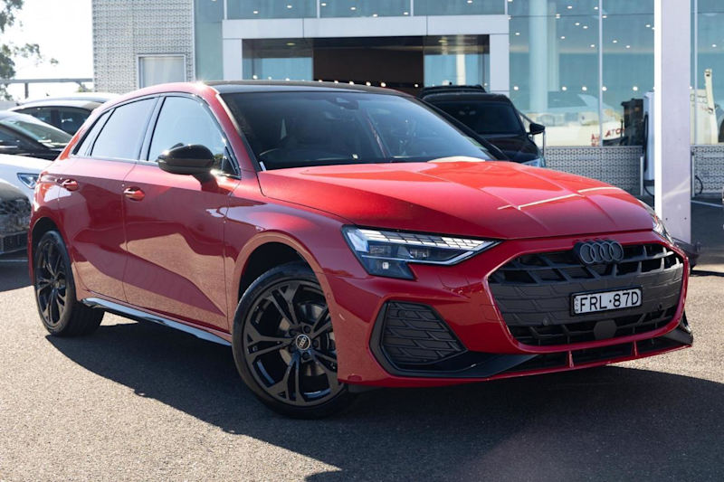 2025 Audi A3 8Y GY MY25 35 TFSI Sportback S Tronic S Line Red 7 Speed Sports Automatic Dual Clutch62933710533123110