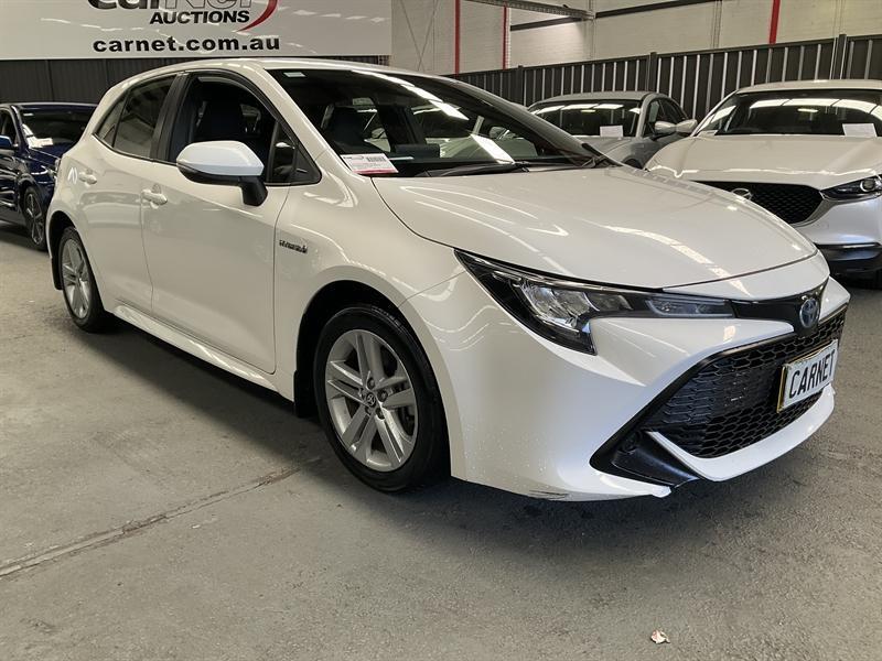 2022 Toyota Corolla ZWE211R Ascent Sport + Navi Hybrid White Continuous Variable Hatchback62882726878594112