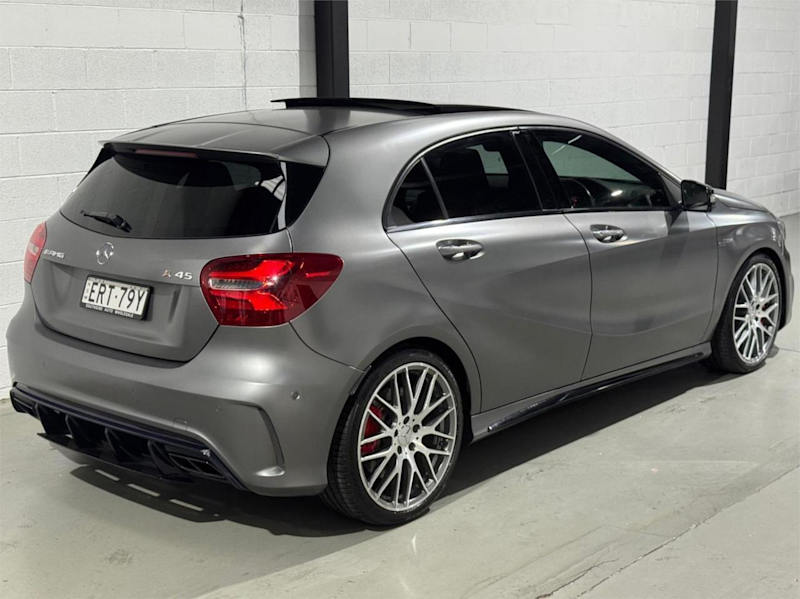 2018 Mercedes-Benz A-Class W176 808+058MY A45 AMG SPEEDSHIFT DCT 4MATIC Grey 7 Speed62882731222403112