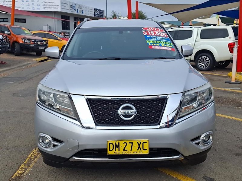 2013 Nissan Pathfinder R52 MY14 ST X-tronic 2WD Brilliant Silver 1 Speed Constant Variable Wagon62882729913219111