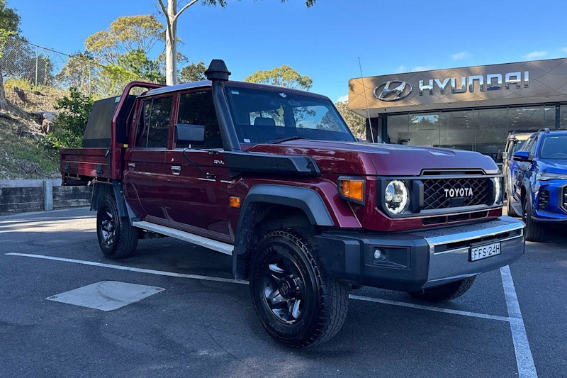 2024 Toyota Landcruiser Vdjl79R GXL Double Cab Merlot Red 5 Speed Manual Cab Chassis62935690078082110