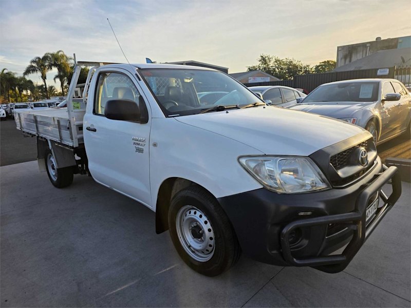 2009 Toyota Hilux TGN16R MY10 Workmate 4x2 White 4 Speed Automatic Cab Chassis62935689315971110