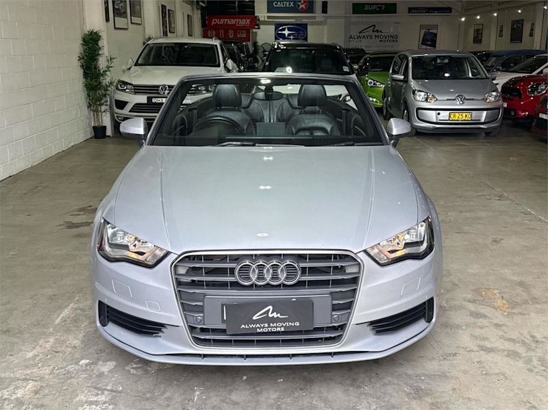 2014 Audi A3 8V 1.4 TFSI Attraction CoD Silver, Chrome 7 Speed Auto Direct Shift Cabriolet62933705155458112