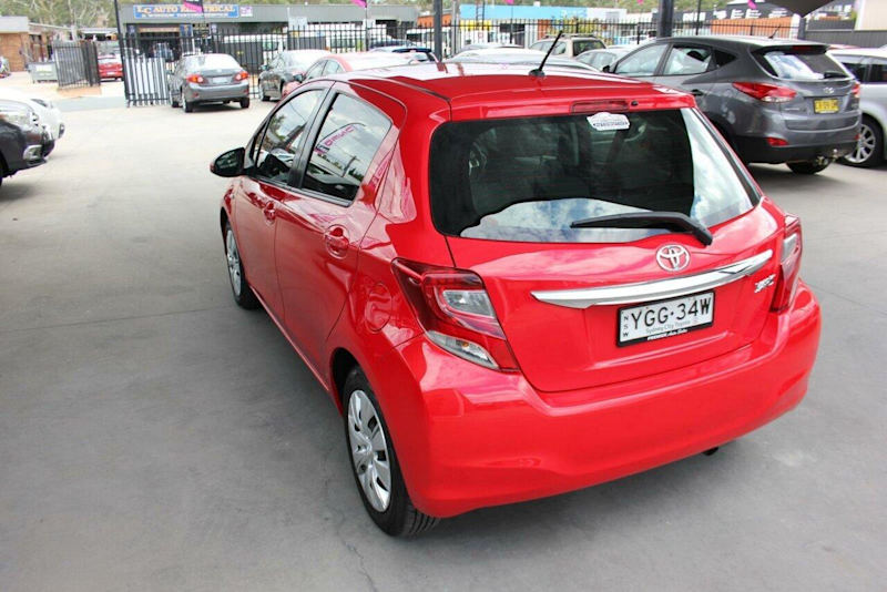 2016 Toyota Yaris NCP130R MY15 Ascent Red 4 Speed Automatic Hatchback62937622534659113