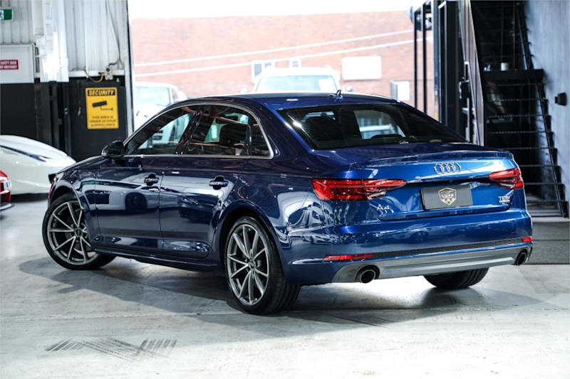 2017 Audi A4 B9 8W MY18 S Line S Tronic Quattro Blue 7 Speed Sports Automatic Dual Clutch Sedan62933707659905111