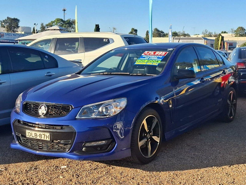 2016 Holden Commodore VF II MY16 SV6 Black Blue 6 Speed Sports Automatic Sedan62882770000514112