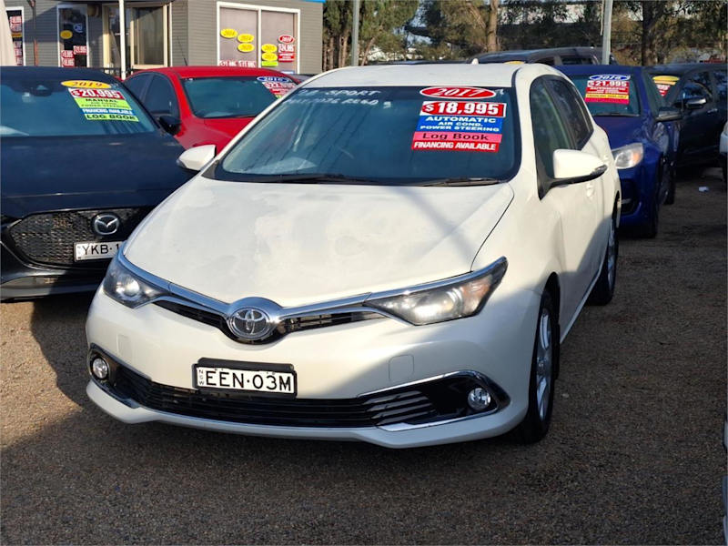2017 Toyota Corolla ZRE182R Ascent Sport S-CVT White 7 Speed Constant Variable Hatchback62933713183873112