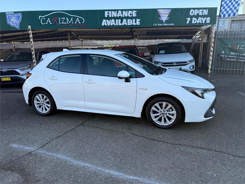 2023 Toyota Corolla ZWE219R Ascent Sport Hybrid White Continuous Variable Hatchback62933709264129111
