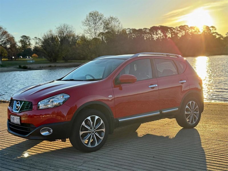 2011 Nissan Dualis J10 Series II TI (4x4) Red 6 Speed CVT Auto Sequential Wagon62938583429762112
