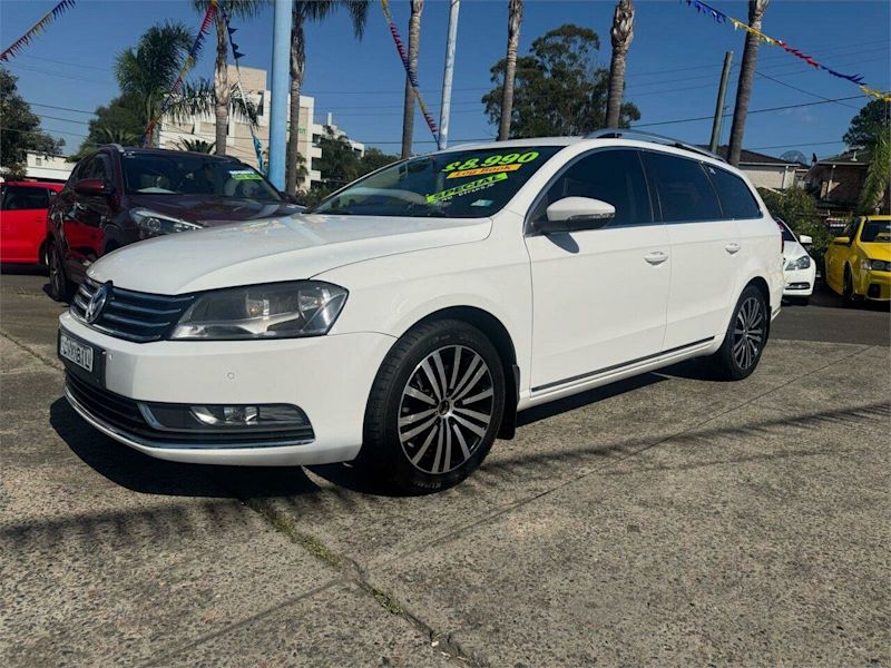 2014 Volkswagen Passat Type 3C MY15 118TSI DSG White 7 Speed Sports Automatic Dual Clutch Wagon629337091765781126