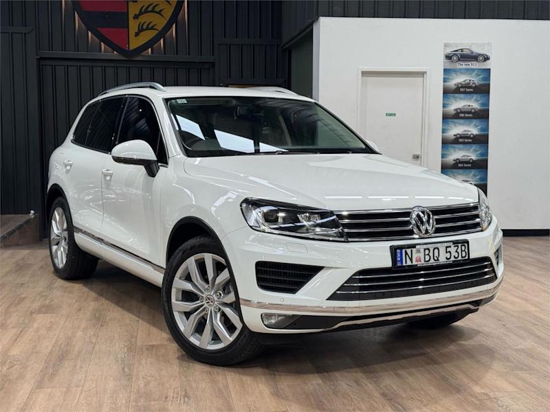 2015 Volkswagen Touareg 7P MY16 V6 TDI Tiptronic 4MOTION White 8 Speed Sports Automatic Wagon629356821231381114
