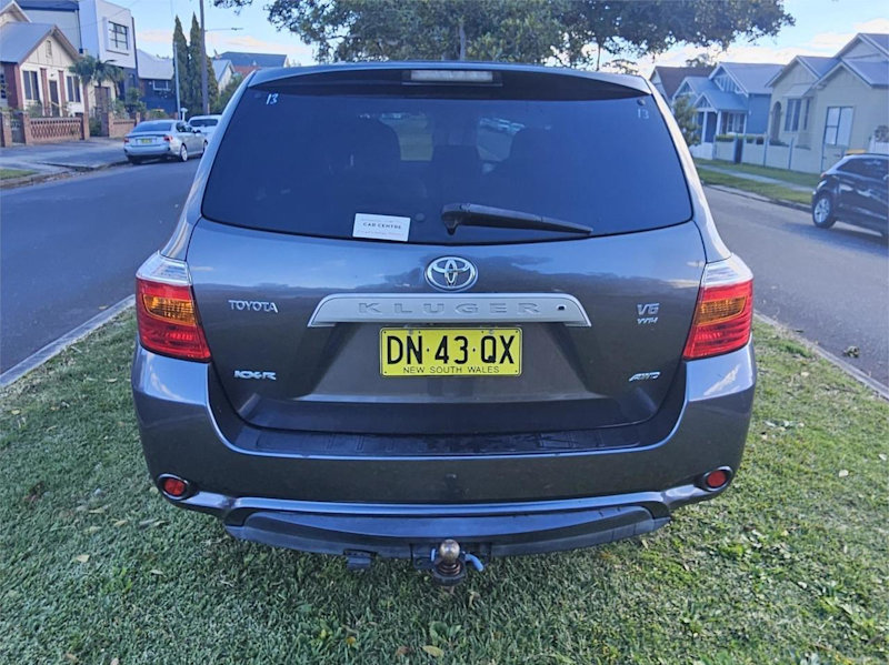 2010 Toyota Kluger GSU45R KX-R (4x4) 7 Seat Grey 5 Speed Automatic Wagon62882721226881113