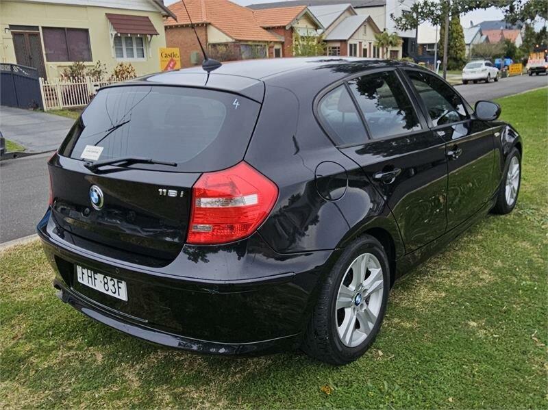 2010 BMW 118i E87 MY09 Black 6 Speed Manual Hatchback62935684180995114