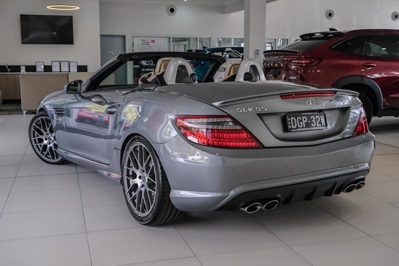 2012 Mercedes-Benz SLK-Class R172 SLK55 AMG SPEEDSHIFT PLUS Silver 7 Speed Sports Automatic Roadster62934702915971112